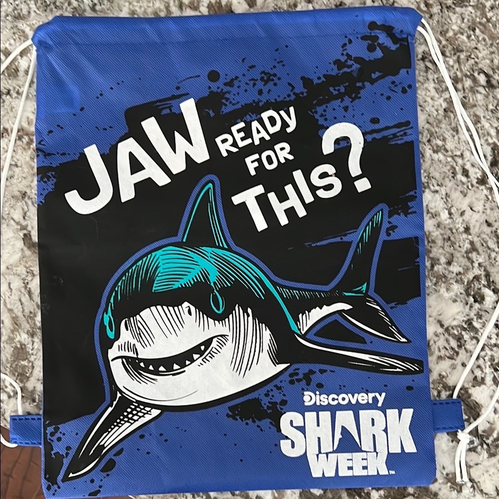 Discovery Shark week bag - Blue and Black